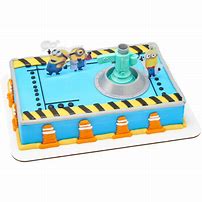 Cartoon Minion Theme Cake