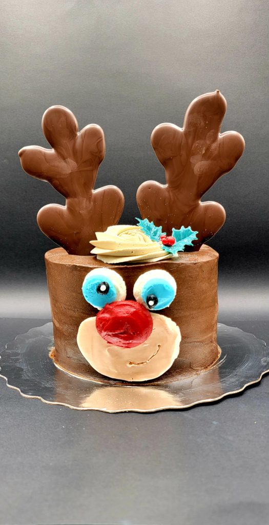 Rudolph Christmas Theme Cake 6