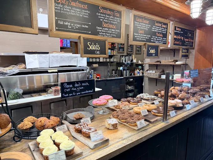 The bakery counter at the Mariposa Market